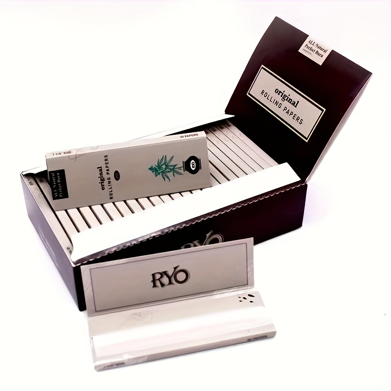  Smoking Brand - Papel de liar para cigarrillos, color marrón  más fino, sin blanquear, tamaño 1 1/4 (3.071 in), paquete de 25 : Salud y  Hogar