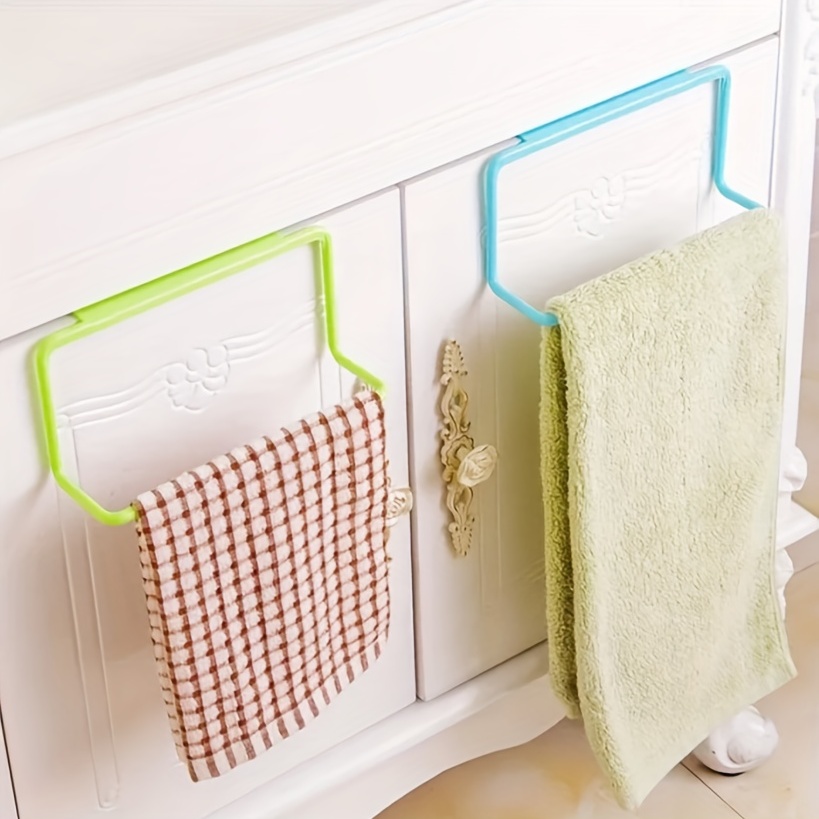 Kitchen Cabinet Towel Rack Over Door Hanging Holder Organizer