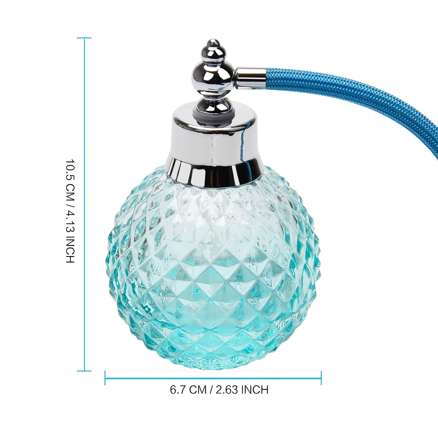 Atomiseur De Parfum Rechargeable à Long Bec - En Verre - 4,1 Pouces - Neuf