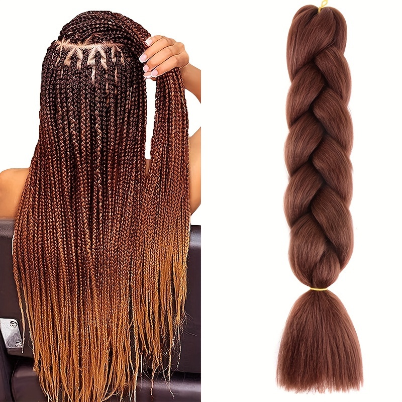 Synthetic Available In Different Colors Jumbo Braiding Hair - Temu