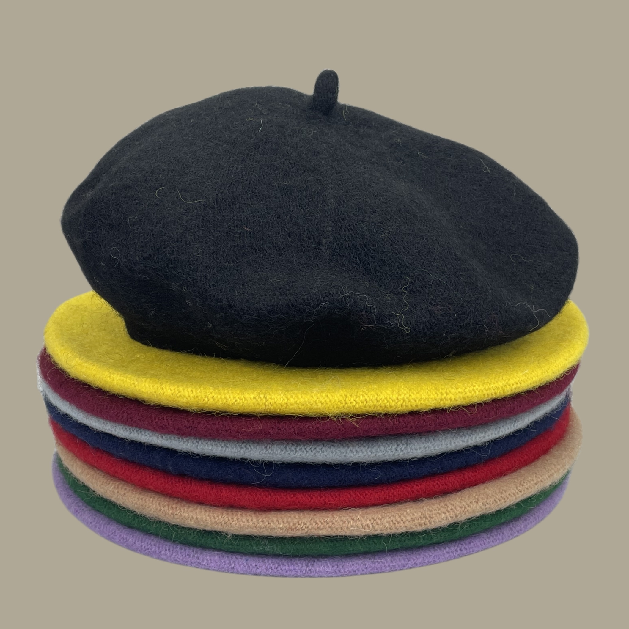 womens simple versatile solid color beret hat breathable and comfortable outdoor casual hat