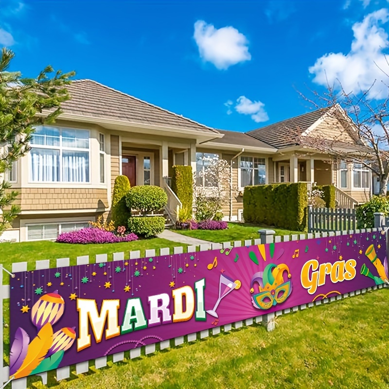 Decorating your house for Mardi Gras