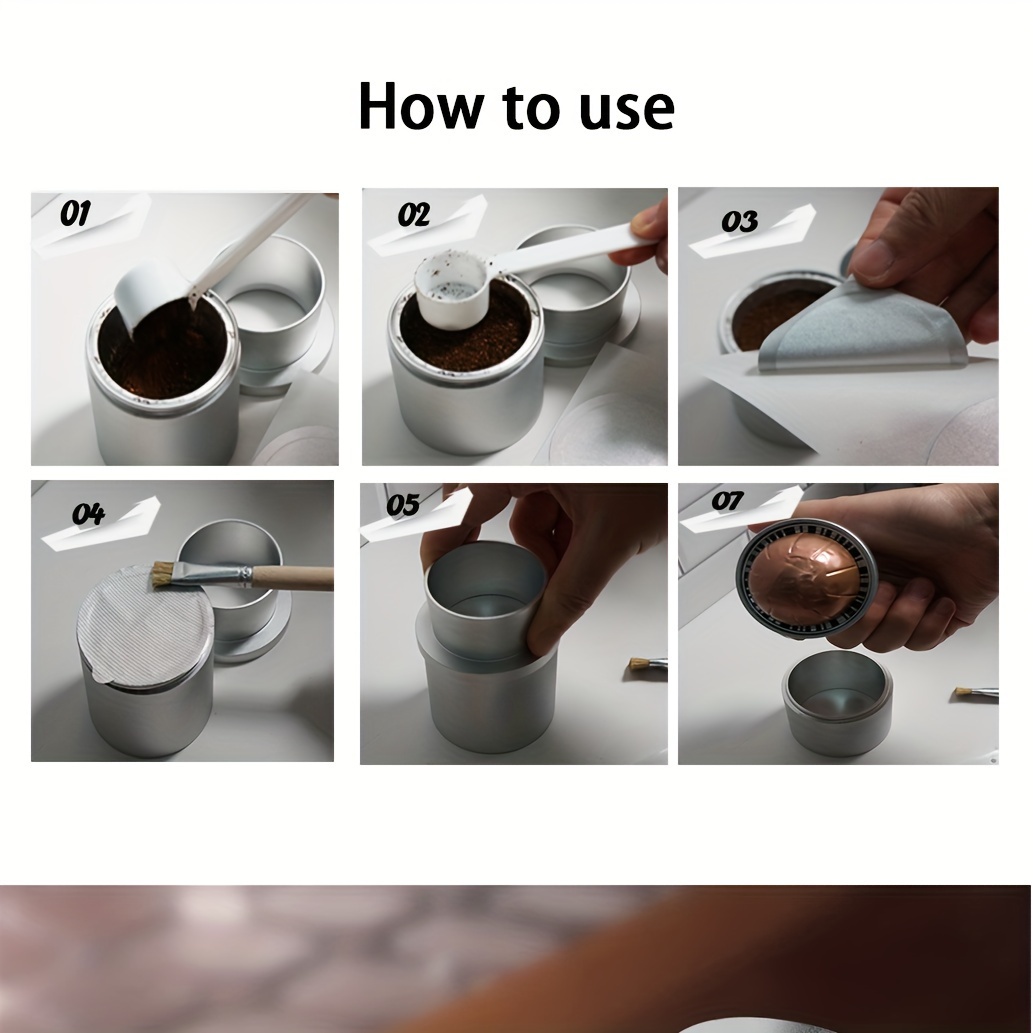 Cápsulas de café Vertuo reutilizables para Nespresso Vertuoline hechas de  acero inoxidable para recargar cápsulas de café cápsulas de café espresso