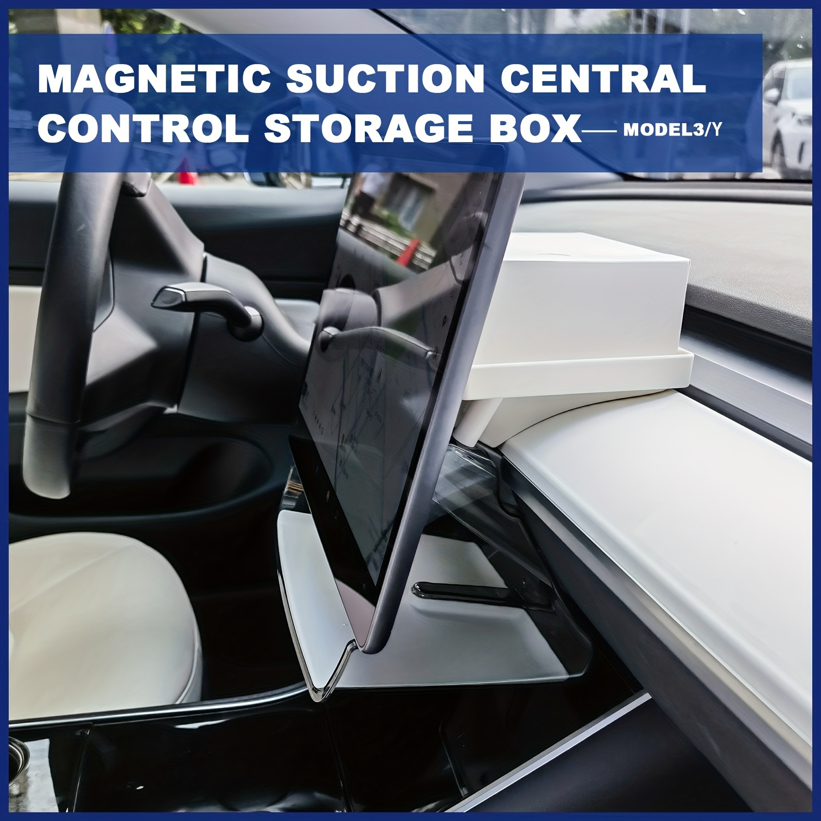 Model 3/Y Hidden Central Control Screen Lower Storage Box Tissue