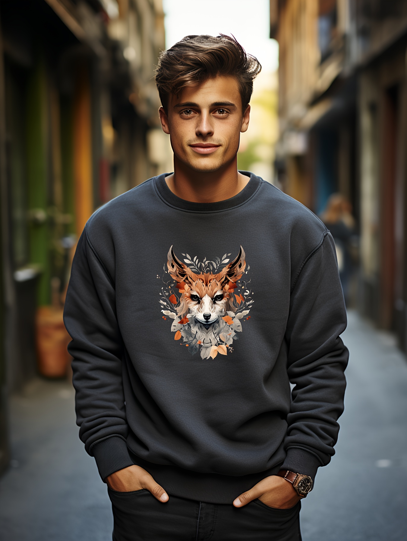 Flower store sweatshirt mens