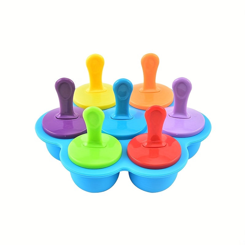 Silicone Mini Ice Pops Mold Ice Cream Ball Lolly Maker Popsicle Molds Baby  DIY Food supplement tool