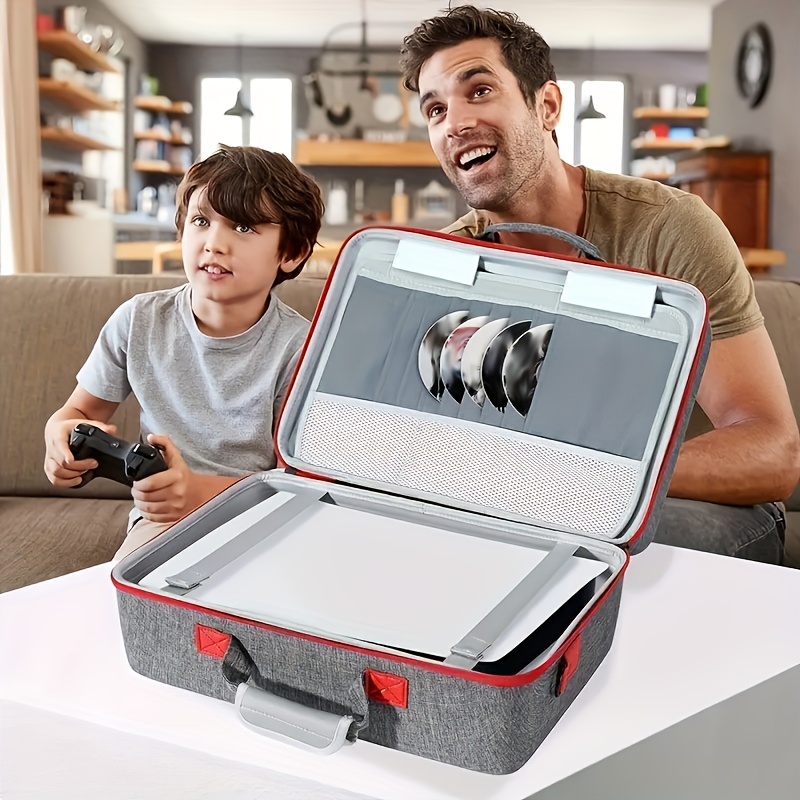 Funda de transporte para PS5, funda impermeable compatible con consola de  juegos PS5, mochila de viaje portátil para PS5 controlador de juegos bolsa