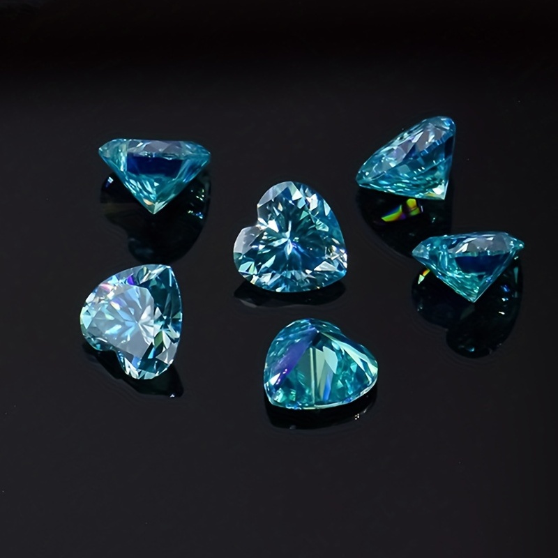 Topaz Moissanite Diamond Heart 3CT Loose Stone Detect Diamond Detection Pen