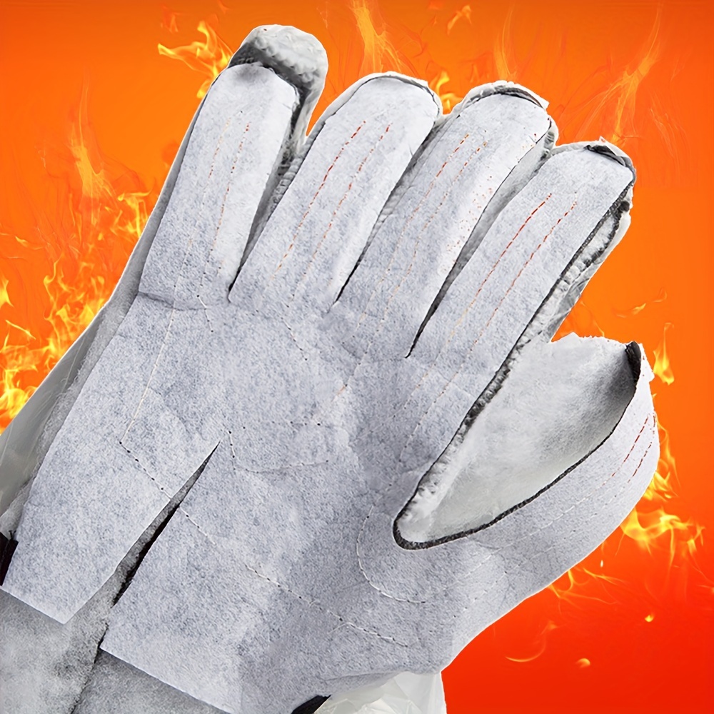 Guantes calefactables de invierno ROCKBROS, guantes para mantener el calor,  guantes impermeables recargables, guantes calefactables USB para  motocicleta, guantes para Moto - AliExpress