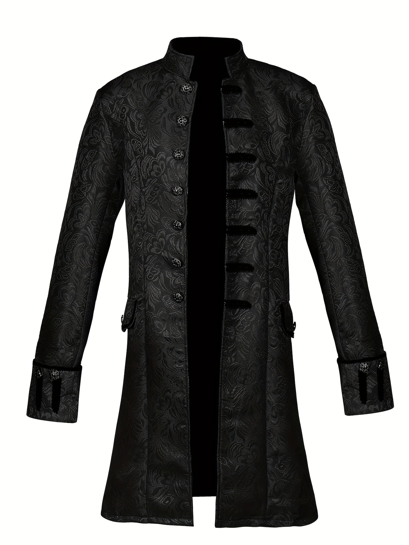 men steampunk costume jacket vintage overcoat medieval costume gothic vampire trench coat cloak halloween costume