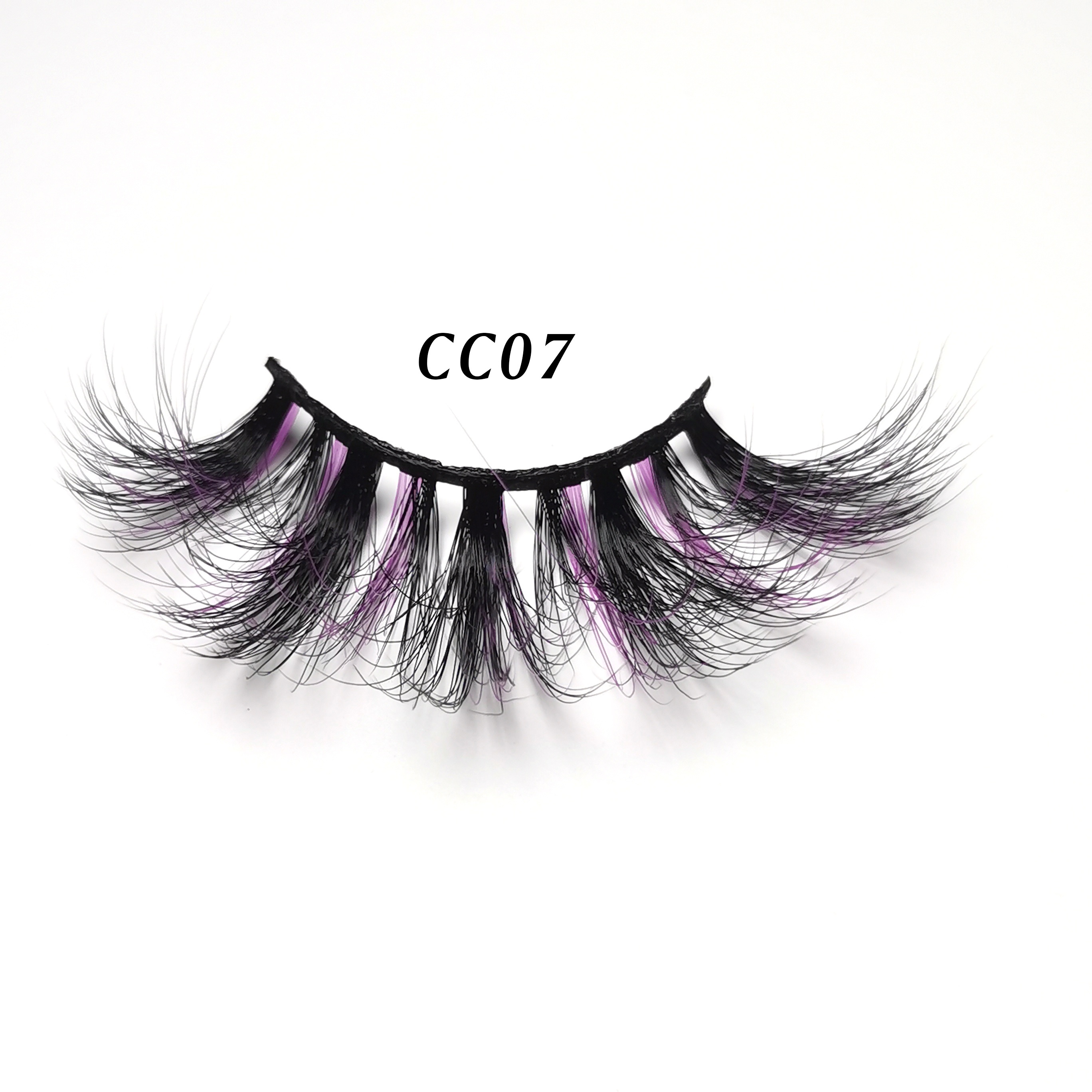 3D Rainbow False Eyelashes 20mm 25mm Fluffy Stage Makeup Lashes