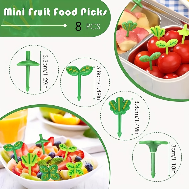 Cute Cartoon Bento Box Food Picks - Mini Plastic Fruit Toothpicks For  Kitchen Tableware Decor And Lunch Box Accessories - Temu