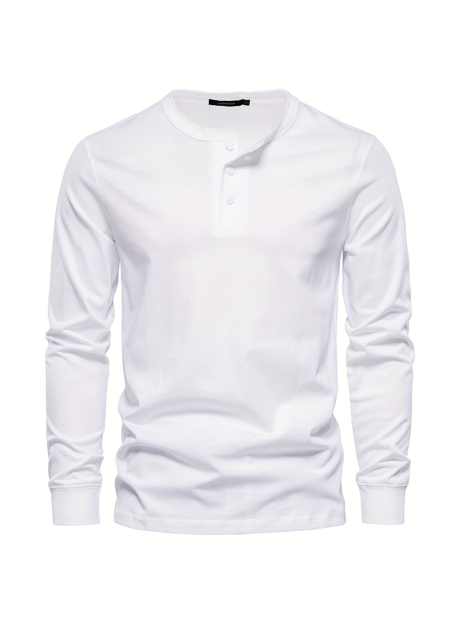 543 MS Men's 3 button Henley Tunic Shirt