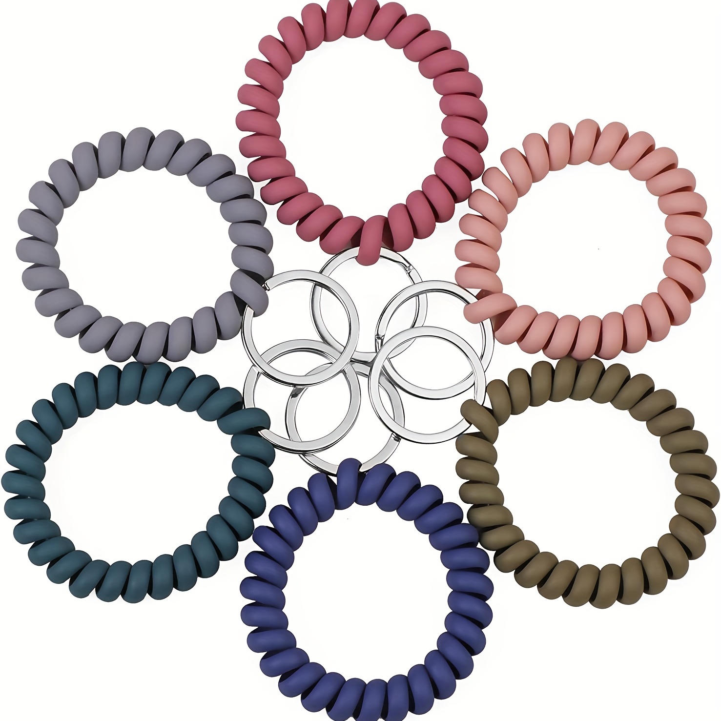 6pcs Elastic Wrist Strap Wrist Strap Key Chain Wrist Strap Key Chain Wrist  Strap Wrist Strap Key Chain Key Ring Suitable For Sauna Gym Swimming Pool C