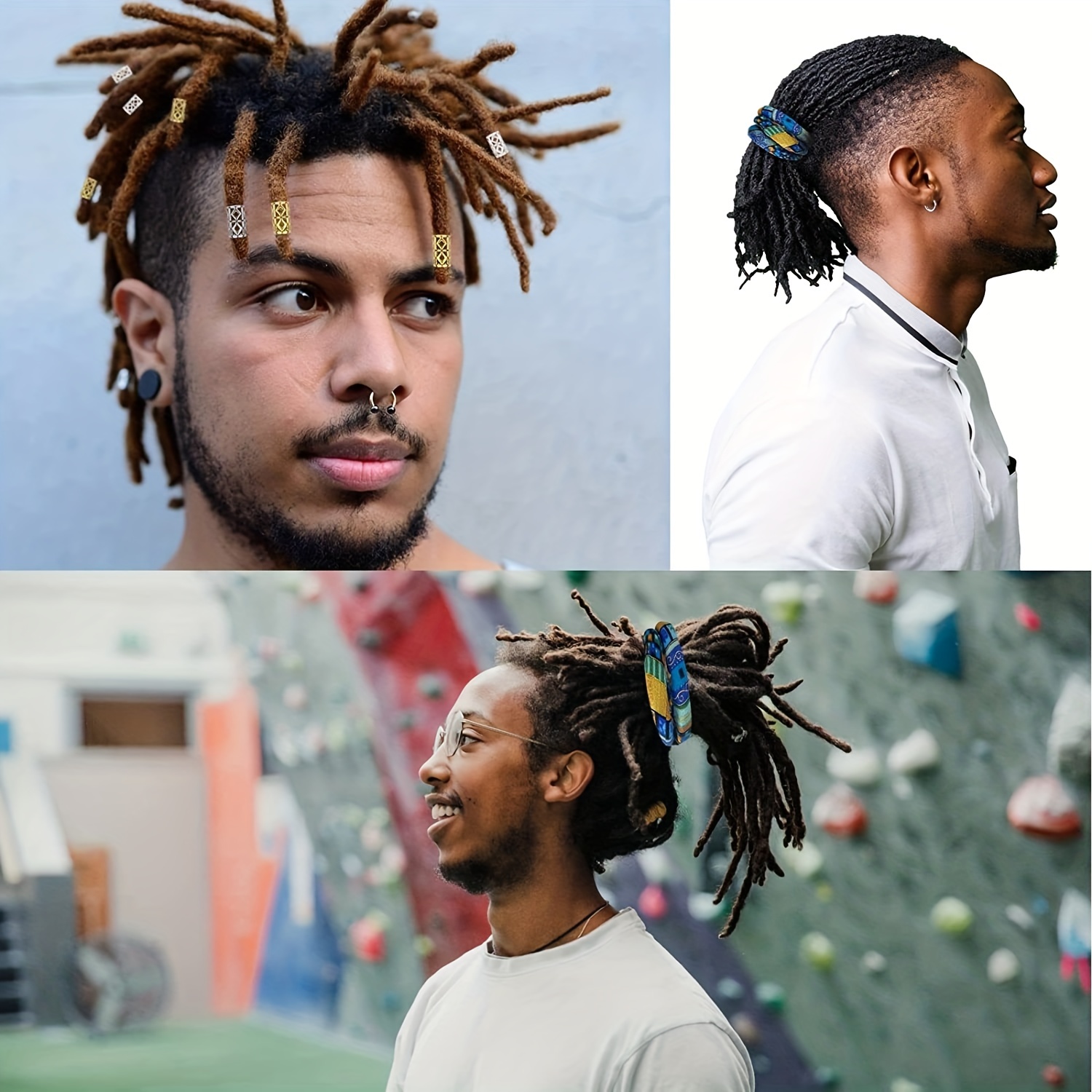 Colorful Spiral Lock Hair Tie Dreadlock Ponytail Holders