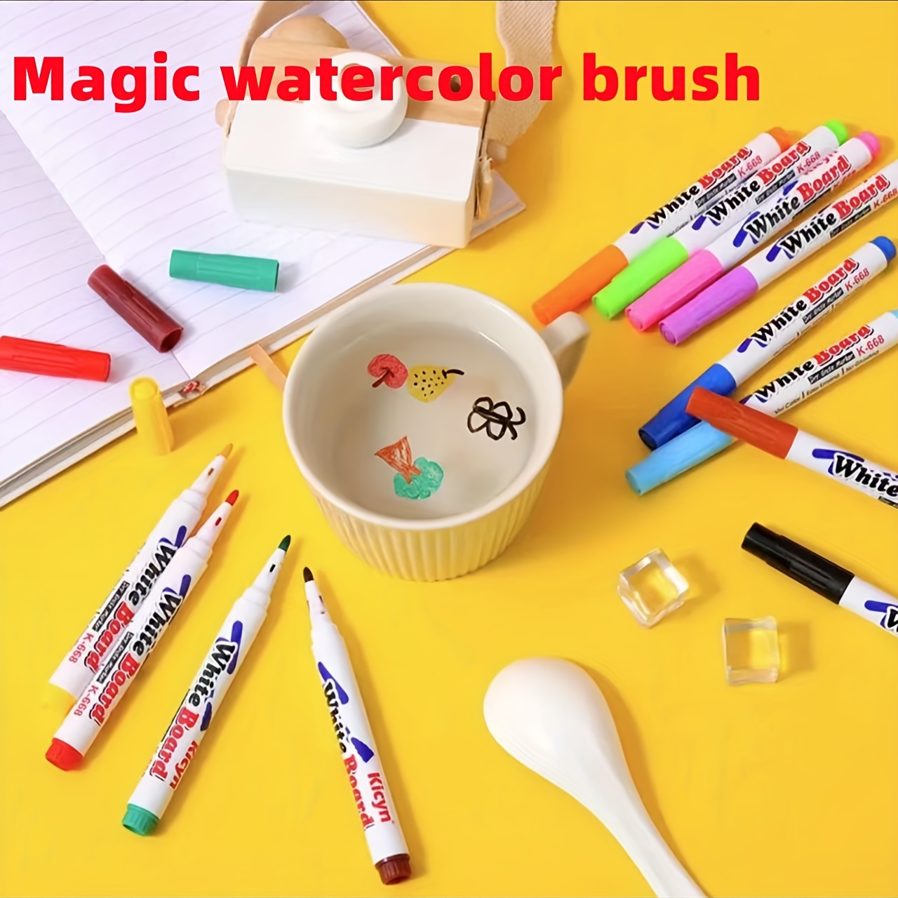  Watercolor Paint Set for Kids - Bulk Set of 12 - Washable Paint  in 12 Colors - Perfect for Home, Classroom and Birthday or Art Party -  Paintbrush Included : Toys & Games
