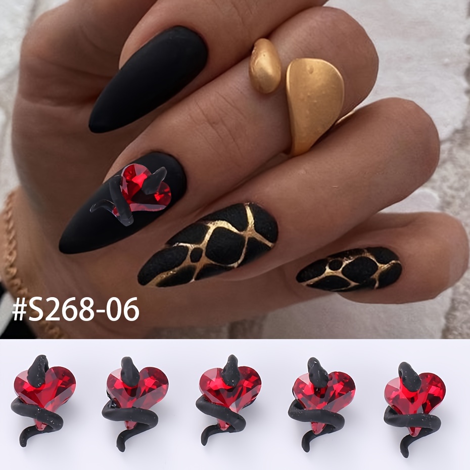 Heart Nail Gems 