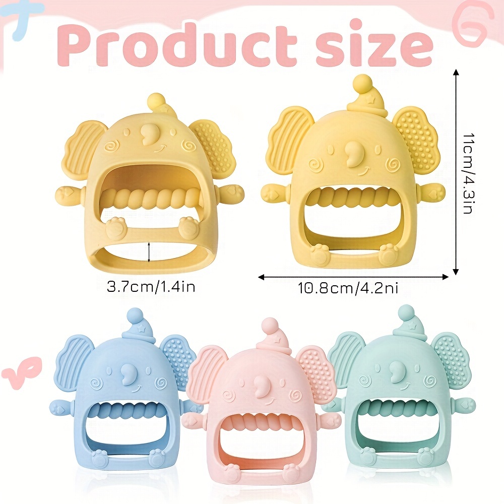 TYRY.HU Baby Teether Mitten, Silicone Teething Toy for Sucking Needs