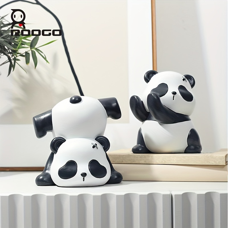 Ceramic Panda Piggy Bank Cell Phone Stand Holder