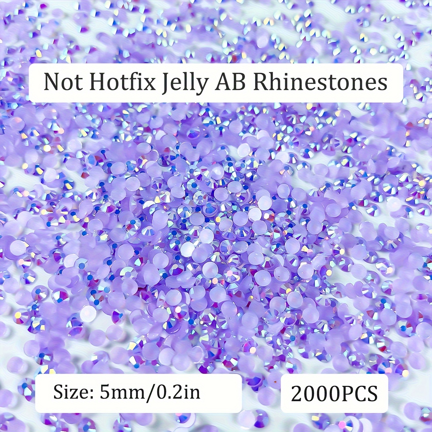 Estella Rhinestones Non Hotfix Mix Purple Jam