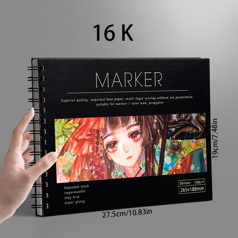 A4 Thicker Marker Book Cartoon Animation Marker Book Students With