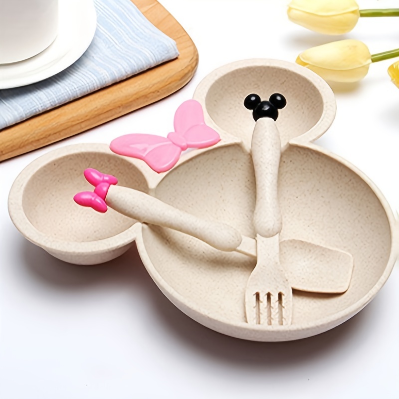 MIAMIO - Set de 3 Porzellan vaisselles pour enfants/Assiettes pour enfants,  Set d'assiette pour enfants, Set de vaisselle des enfants - Comprend une  assiette, un bol et une tasse : : Bébé