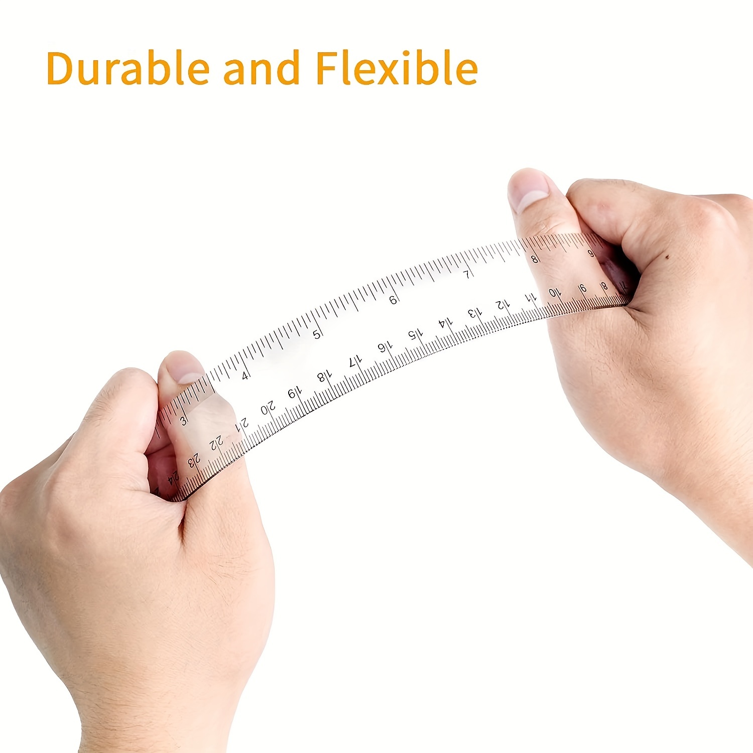 Clear Plastic Ruler Straight Ruler With Centimeter And - Temu