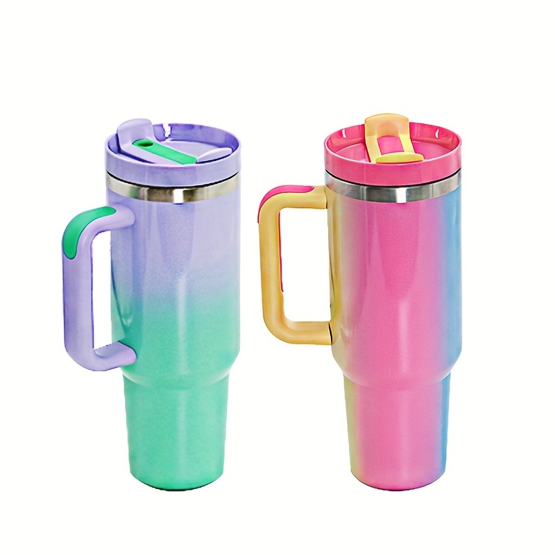 Car portable matching cup For Mermaid Stanley straw cup Insulating cup Boys  and girls Coffee cup Birthday gift cup - AliExpress