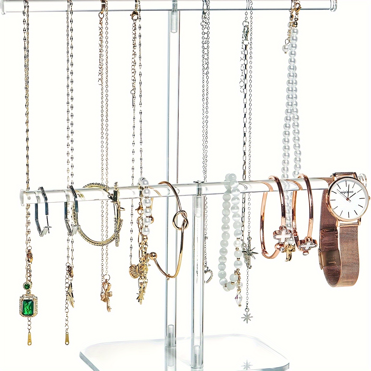 17 Hooks Necklace Display Stand Necklace Bracelet Jewelry - Temu