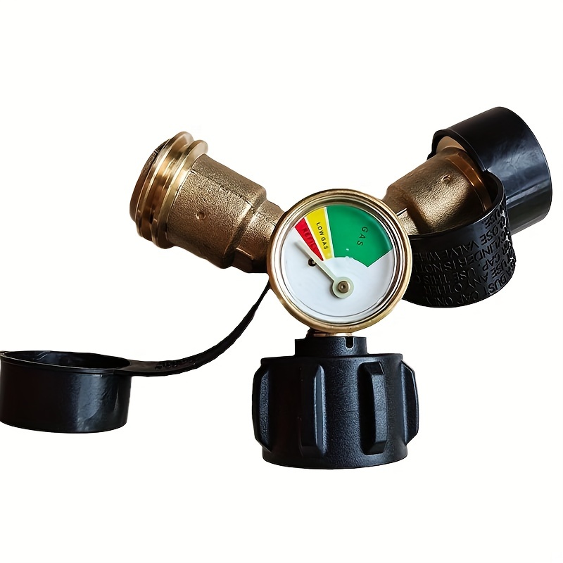 Propane Tank Gauge Brass Adapter W/gas Pressure Level Meter - Temu Mexico