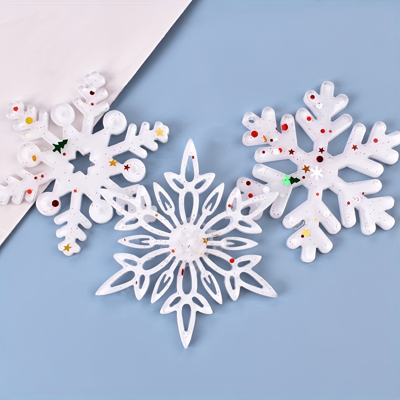 Snowflake Silicone Moulds Diy Silicone Pendant Mold Making - Temu