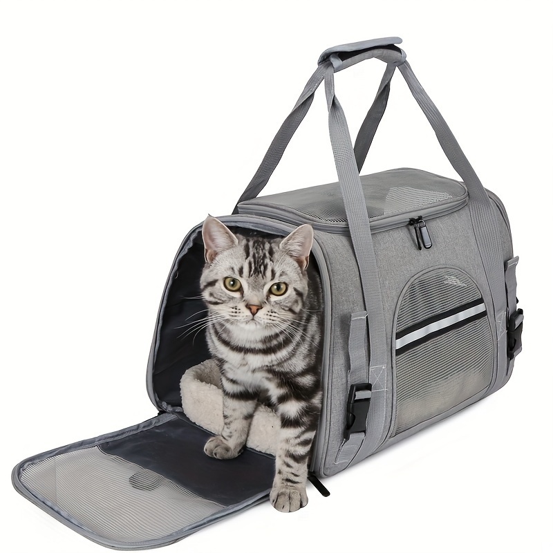 Petseek Extra Large Cat Carrier Soft Sided Folding Small Medium Dog Pet  Carrier - household items - by owner 