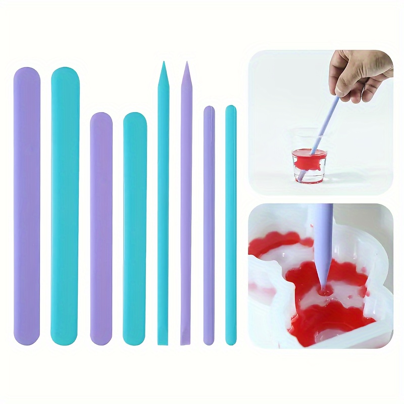 Colored Silicone Stirring Sticks Reusable Epoxy Resin Stir - Temu