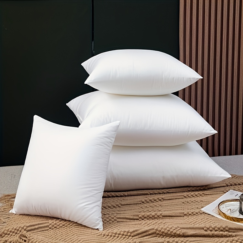 Throw Pillow Inserts White Polyester Indoor Decorative - Temu