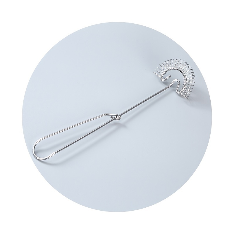 Flat Whisk Handheld Stainless Steel Wire Egg Whisk Small Whisk Whipper Flat  Spring Coil Whisk Egg Frother