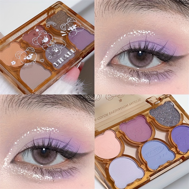 Maquillaje para mujer con sombra de ojos violeta oscuro