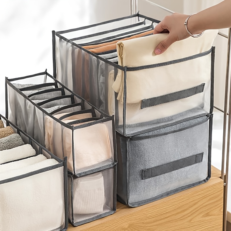 Eummy Underwear Storage Boxes Foldable Drawer Organizer 7 Grids Wardrobe  Drawers Divider Pants Clothes Storage Box Washable Fabric Boxes for Trousers  Jeans T-Shirt Bra Underwear Socks Ties Panties ( - Walmart.com