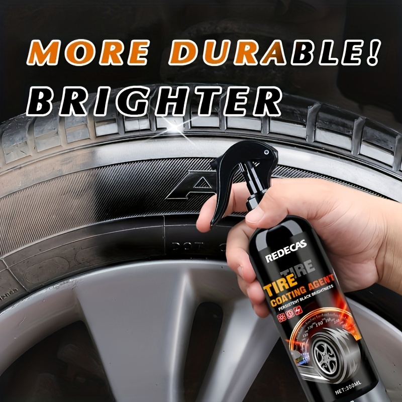 Premium 50mL Car Tire Shine Brightener: Hydrophobic Coating, Gloss Spray,  Wheel