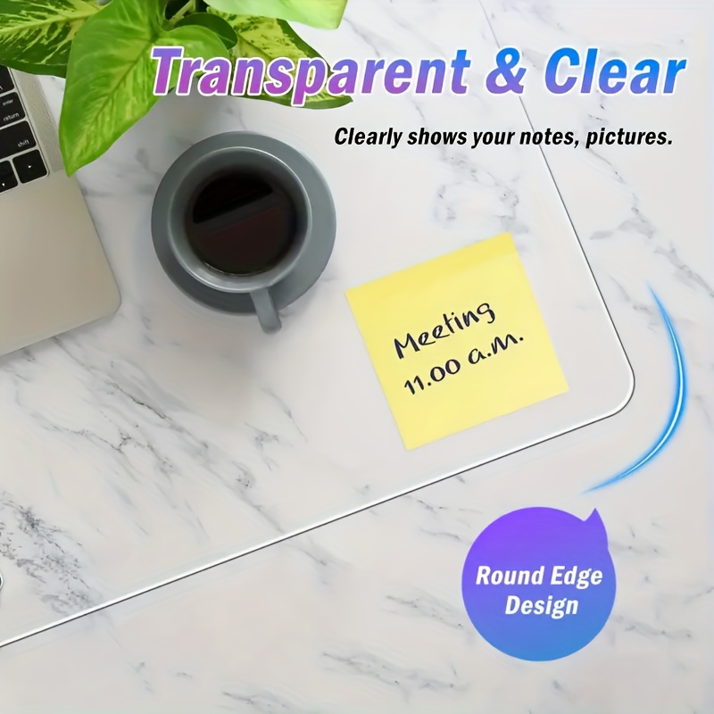 Transparent Desk Mat Desktop Office Computer Transparent Temu