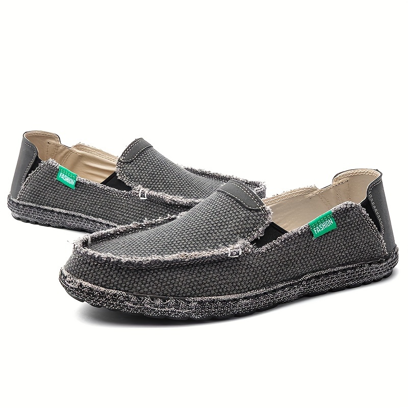 Mens Denim Casual Slip On Loafers Flat Shoes - Men's Shoes - Temu