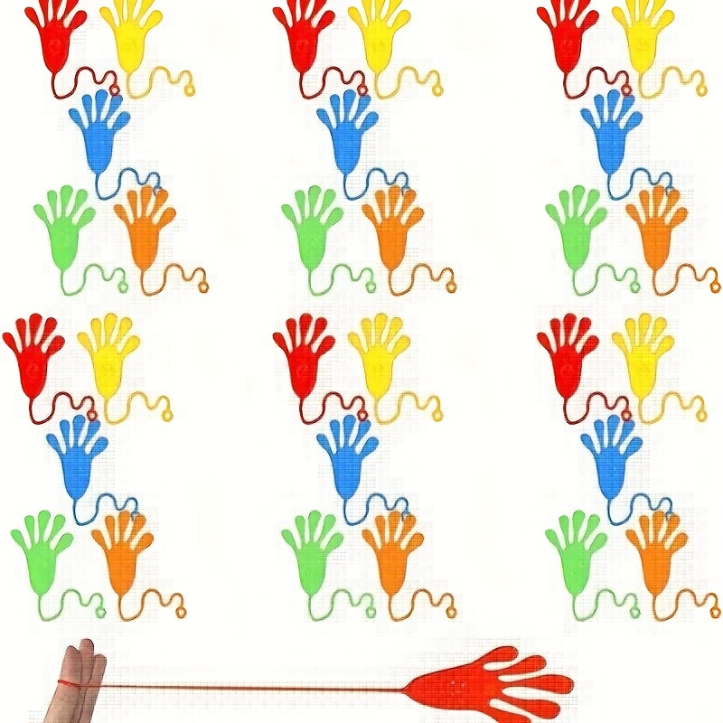 1/10/30 Pezzi Mani Appiccicose, Giocattoli A Forma Mano Divertenti Feste,  Attività E Giochi, Giocattoli A Mano Elastici, Mini Giocattolo Divertente, Spedizione Gratuita, Resi Gratuiti