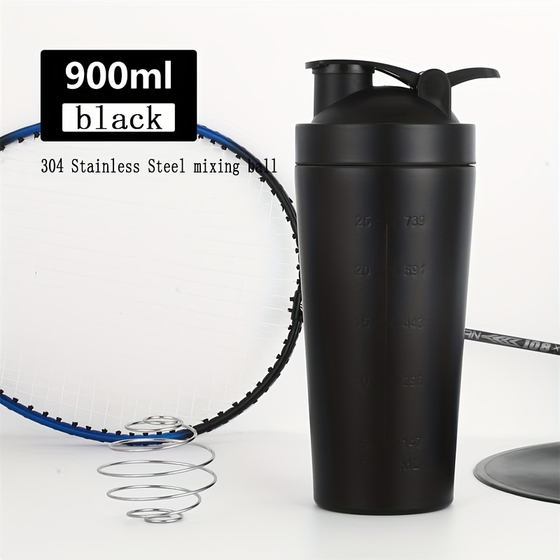 Shaker Bottle With Wire Whisk Ball, 304 Stainless Steel Single Wall Protein  Shakes, Powder Shaker Bottle, Sports Water Bottle, Ideal For Workout  Supplements, For Sports, Gym And Fitness, Summer Drinkware - Temu