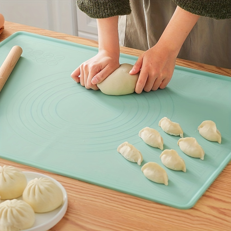 Silicone Baking Mat, Extra Large Non-stick Silicone Mat With High Edge,  Food Grade Silicone Dough Rolling Mat For Making , Macarons, Multipurpose  Mat, Countertop Mat, Placemat - Temu