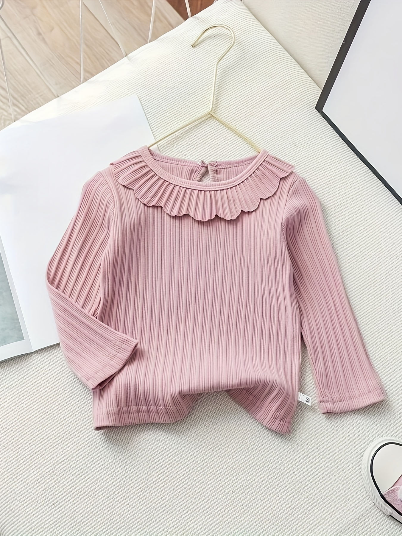 Girls Pit Stripe Long Sleeve Tops Spring Autumn New Baby - Temu Canada