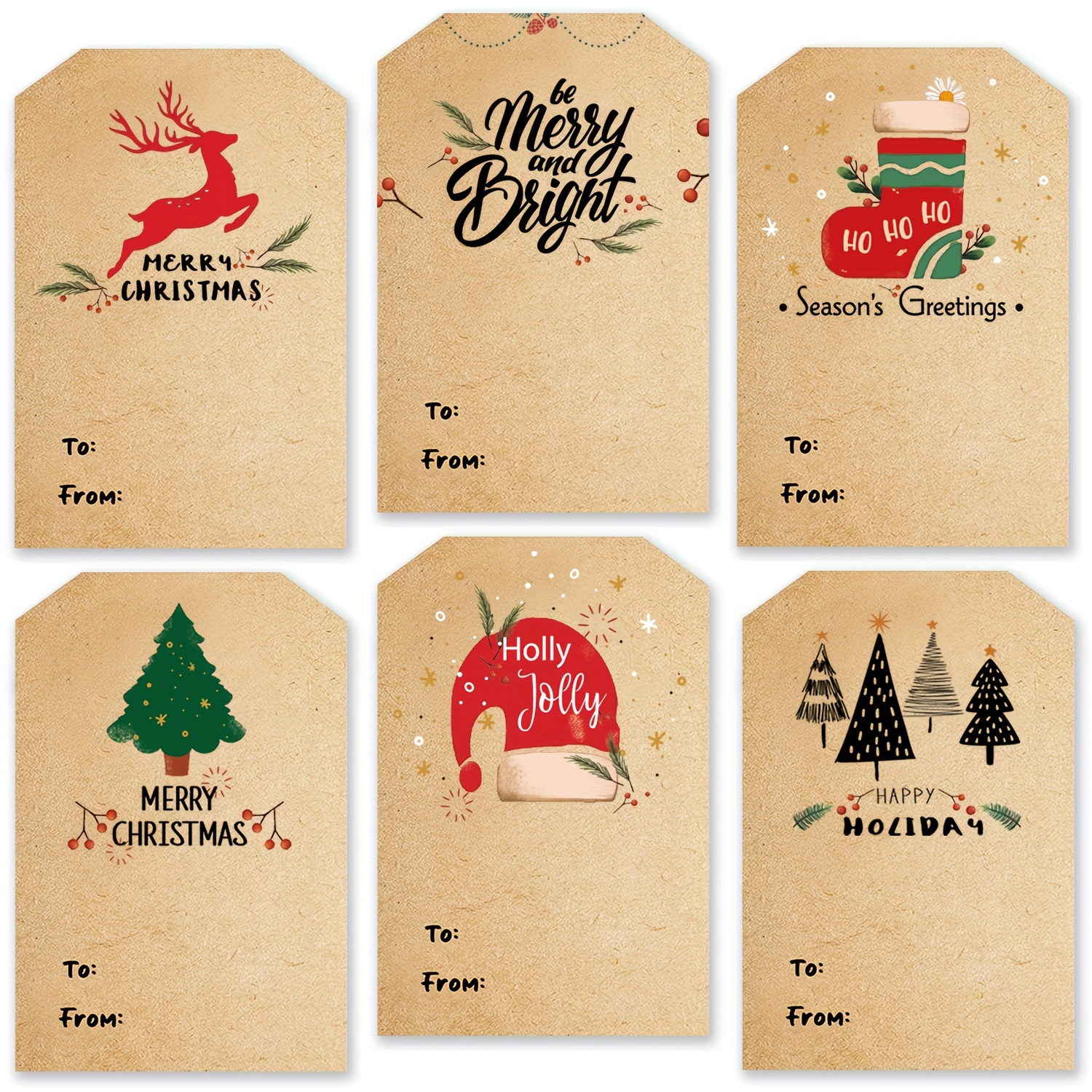 Christmas Gift Tags. 3 Different Style Gift Tags for Christmas
