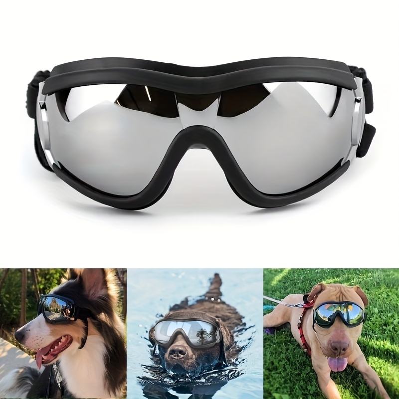 Dog Sunglasses Dog Goggles UV/Wind/Dust/Fog Protection Pet Glasses Eye  Protection Medium Large Dog