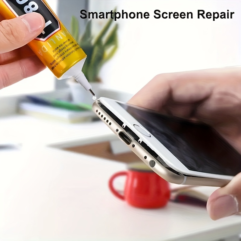  Pegamento de reparación móvil, T8000 - Pegamento de reparación  de pantalla de teléfono multifunción, 3.7 fl oz, 1.7 fl oz, 0.5 fl oz de  pegamento para pantalla de teléfono móvil ampliamente
