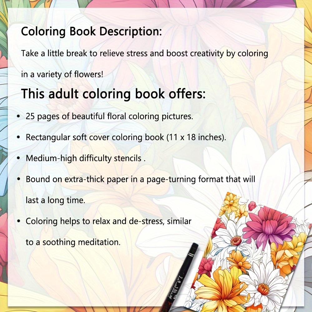 Positive Thinking Coloring Book For Adults Stress Reduction - Temu