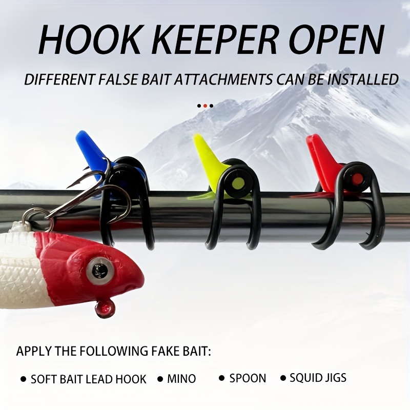 Bag Bait Hanger Fishing Rod Plastic Lure Hook Holder Buckles - Temu