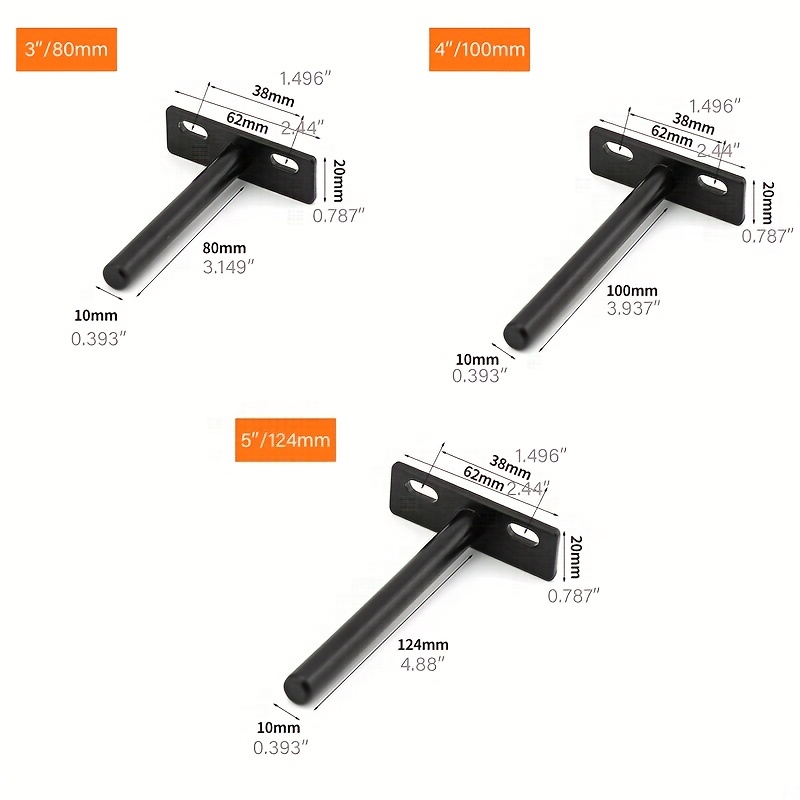 Aexit - Soporte de plástico para estantes de 5 a 0.315 in de grosor,  soporte de clip para estante de cristal, 4 unidades
